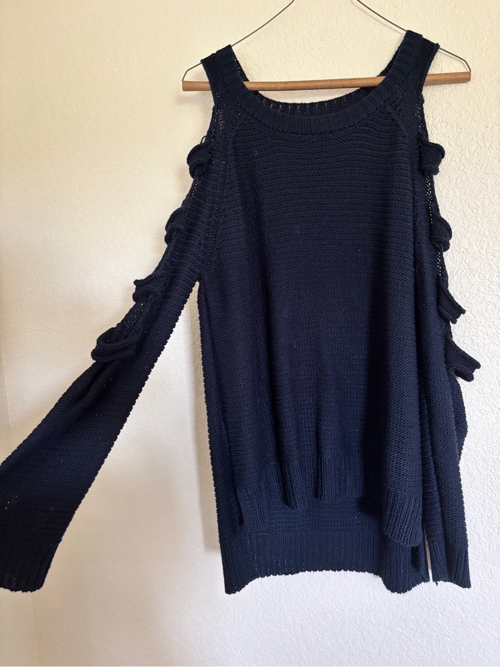 Pink Lily Sweater w/ Arm Cut-Outs